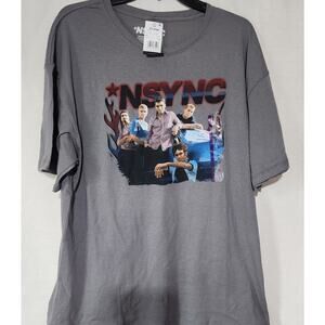 NSYNC graphic gray men's shirt XL
